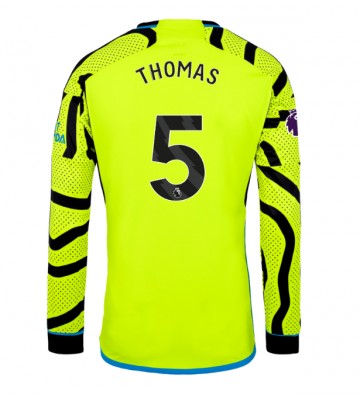 Arsenal Thomas Partey #5 Koszulka Wyjazdowych 2023-24 Długi Rękaw